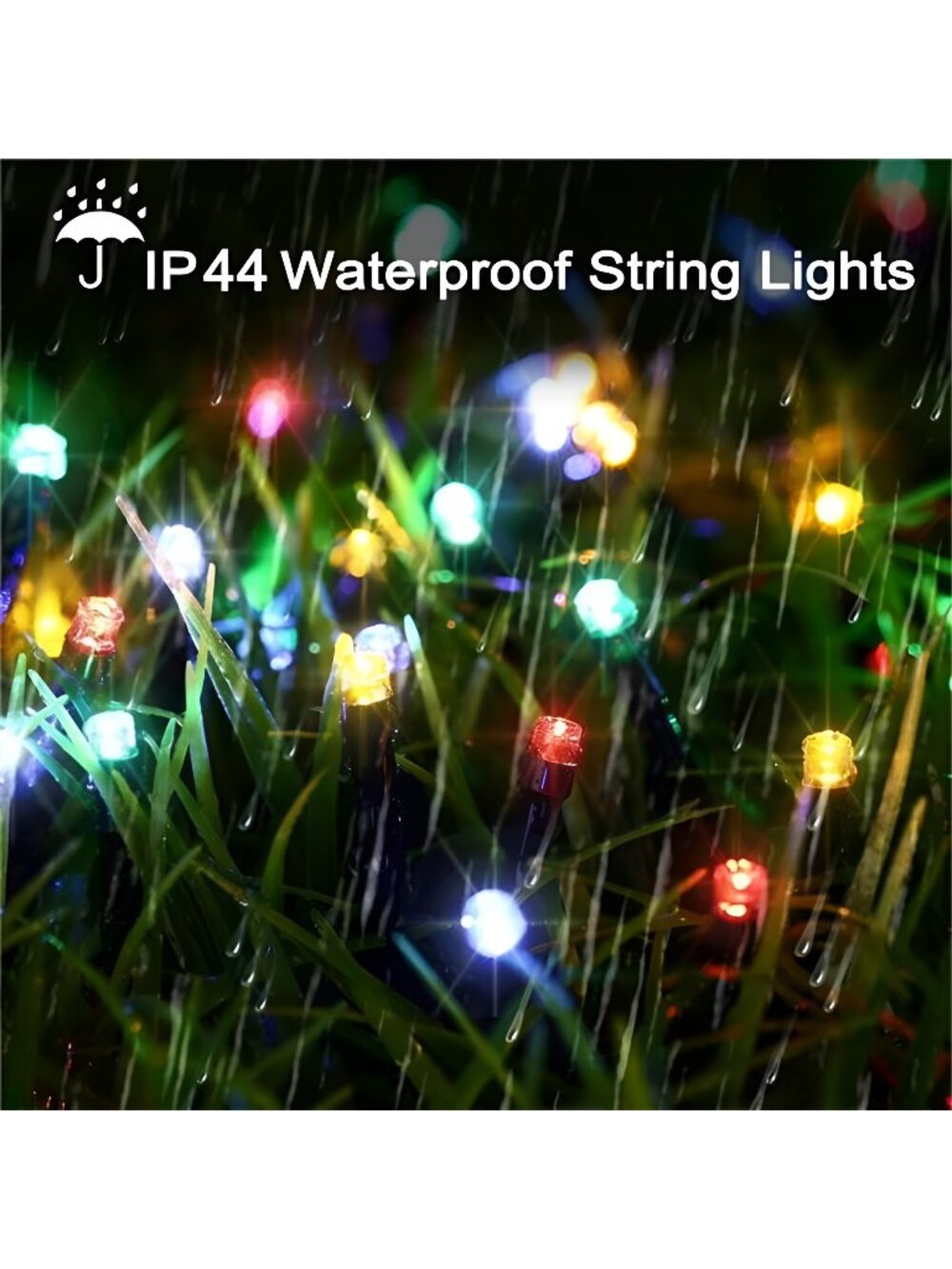 LED Christmas String Lights, 23m/75ft Waterproof 8 Modes